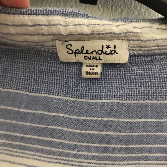 Splendid Striped button down top - Picture 7 of 8